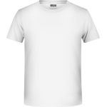 James+Nicholson Bio-Baumwoll-T-Shirt für Jungen 8008B – Weiß S
