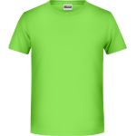 James+Nicholson T-Shirt aus Bio-Baumwolle für Jungen 8008B – Limettengrün XS