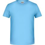 James+Nicholson T-Shirt aus Bio-Baumwolle für Jungen 8008B – Himmelblau S