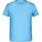 James+Nicholson T-Shirt aus Bio-Baumwolle für Jungen 8008B – Himmelblau XL