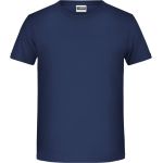 James+Nicholson Bio-Baumwoll-T-Shirt für Jungen 8008B – Marineblau L