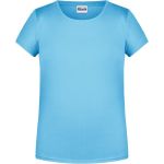 James+Nicholson Mädchen-T-Shirt aus Bio-Baumwolle 8007G – Himmelblau XL