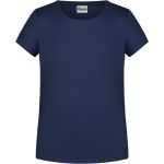 James+Nicholson 8007G Bio-Baumwoll-T-Shirt für Mädchen – Marineblau XS