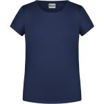 James+Nicholson Mädchen-T-Shirt aus Bio-Baumwolle 8007G – Marineblau M