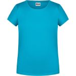 James+Nicholson 8007G Mädchen-T-Shirt aus Bio-Baumwolle – Türkis XS