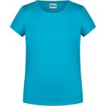James+Nicholson Mädchen-T-Shirt aus Bio-Baumwolle 8007G – Türkis L
