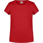 James+Nicholson 8007G Mädchen-T-Shirt aus Bio-Baumwolle – Rot XXL