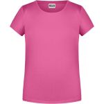 James+Nicholson 8007G Mädchen-T-Shirt aus Bio-Baumwolle – Pink XS