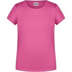 James+Nicholson Mädchen-T-Shirt aus Bio-Baumwolle 8007G - Pink M