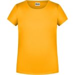 James+Nicholson Mädchen-T-Shirt aus Bio-Baumwolle 8007G – Goldgelb XS