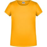 James+Nicholson Mädchen-T-Shirt aus Bio-Baumwolle 8007G – Goldgelb XL