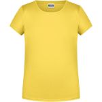 James+Nicholson 8007G Mädchen-T-Shirt aus Bio-Baumwolle – Gelb XS