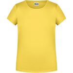 James+Nicholson Mädchen-T-Shirt aus Bio-Baumwolle 8007G – Gelb S