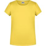 James+Nicholson 8007G Mädchen-T-Shirt aus Bio-Baumwolle – Gelb XL