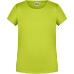 James+Nicholson 8007G Mädchen-T-Shirt aus Bio-Baumwolle – Säuregelb XS