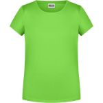 James+Nicholson 8007G Mädchen-T-Shirt aus Bio-Baumwolle – Limettengrün XL