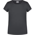 James+Nicholson Mädchen-T-Shirt aus Bio-Baumwolle 8007G – Graphit S
