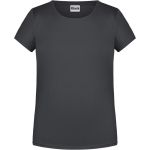 James+Nicholson Mädchen-T-Shirt aus Bio-Baumwolle 8007G - Graphit M