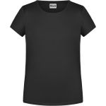James+Nicholson Mädchen-T-Shirt aus Bio-Baumwolle 8007G – Schwarz S