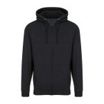 Herren-Kapuzenpullover mit Reißverschluss ZOODIE – Black Smoke S
