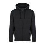 Herren-Kapuzenpullover mit Reißverschluss ZOODIE – Black Smoke M