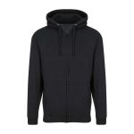 Herren-Kapuzenpullover mit Reißverschluss ZOODIE – Black Smoke XL