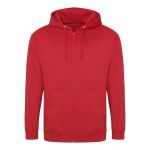 Herren-Kapuzenpullover mit Reißverschluss ZOODIE – Feuerrot S