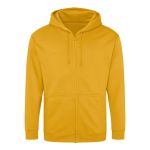 Herren-Kapuzenpullover mit Reißverschluss ZOODIE – Senf XL