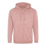 Herren-Kapuzenpullover mit Reißverschluss ZOODIE – Staubiges Rosa S