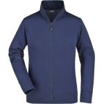 James+Nicholson JN52 Damen-Kapuzenpullover mit Reißverschluss – Marineblau XXL