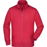 James+Nicholson JN46 Herren-Kapuzenpullover mit Reißverschluss – Rot S